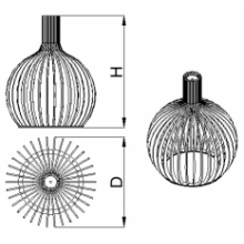  Светильник потолочный Orb-L (H=680, D=515), фото 4 