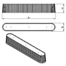  Светильник потолочный Owalo Lite (A=910, B=140, H=165), фото 3 
