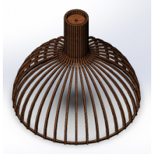  Светильник потолочный Semisfera-M Lite (H=450, D=500), фото 3 