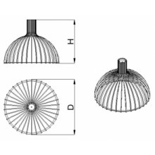  Светильник потолочный Semisfera-L Lite (H=720, D=785), фото 4 