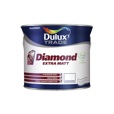 Краска dulux diamond extra matt матовая bw 2.5л купить в Санкт-Петербурге, Москв
