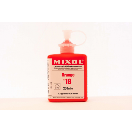  Колер универсальный Mixol №18(200 ml) оранжевый, фото 1 