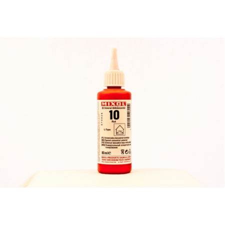  Колер универсальный Mixol №10(80 ml) красный, фото 1 