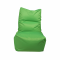  Бескаркасное кресло-мешок со спинкой "Throne" зеленый (350л), фото 1 